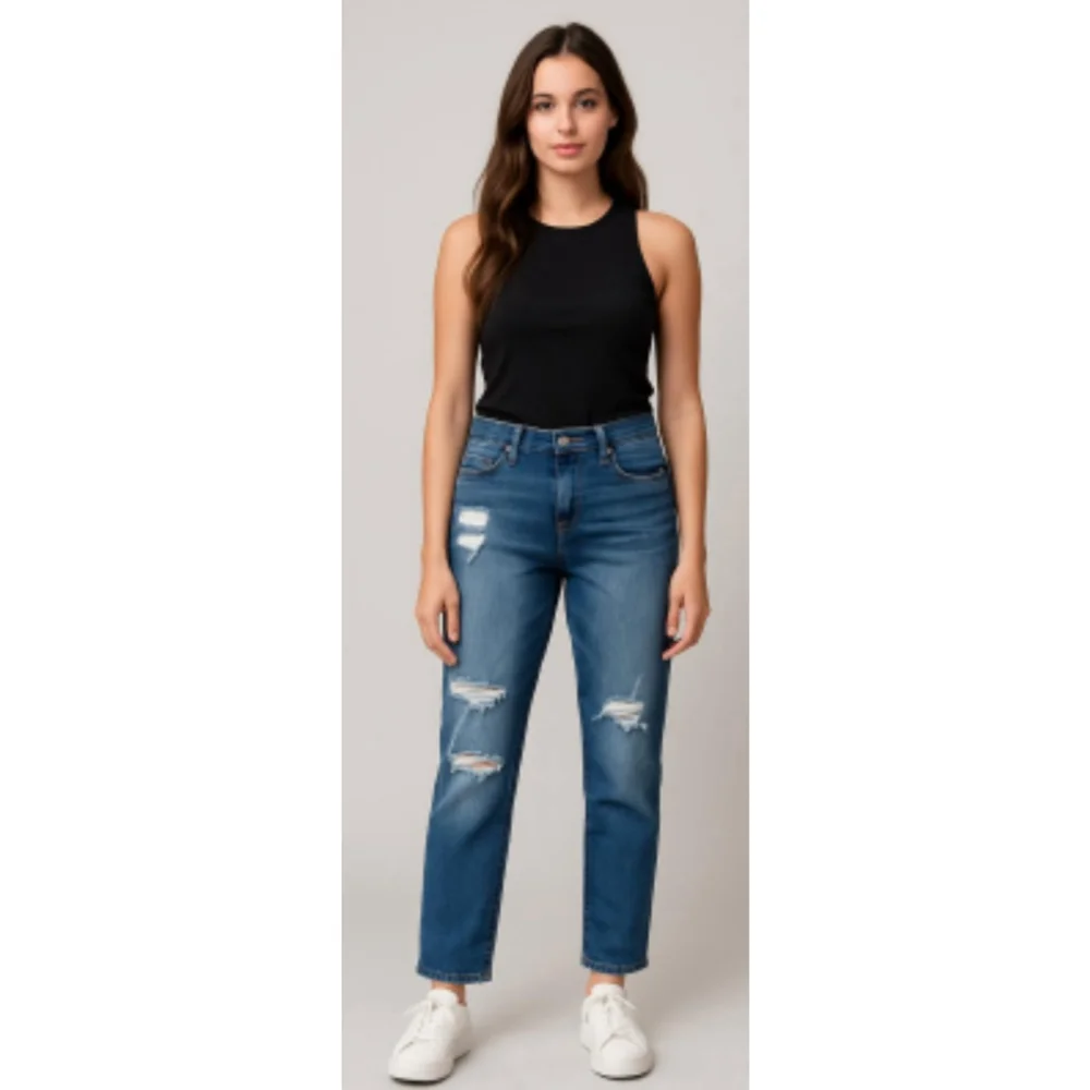 Loft Jeans with Fray styled bottoms - Picture 2 of 7